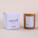 Load image into Gallery viewer, Eternal soy wax candle with wooden lid and branded box by Amaraa Fragrances