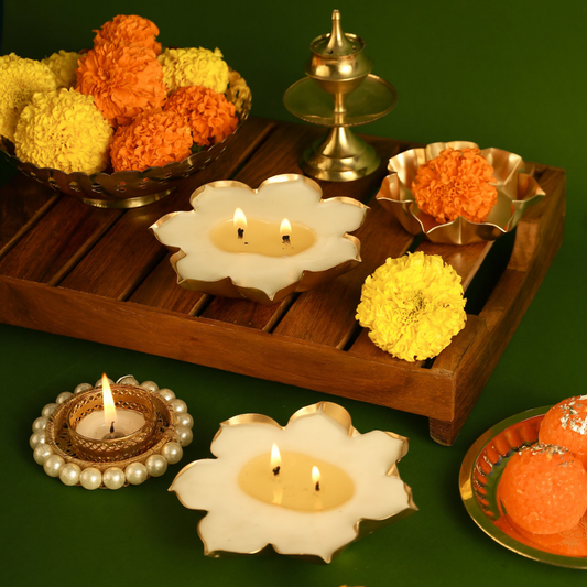 Lotus Urli Set Of 2 - Amaraa Fragrances