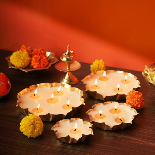 Floral Urli Scented Candles - Amaraa Fragrances