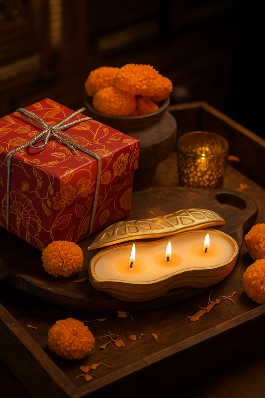 Moongphali Urli Candle