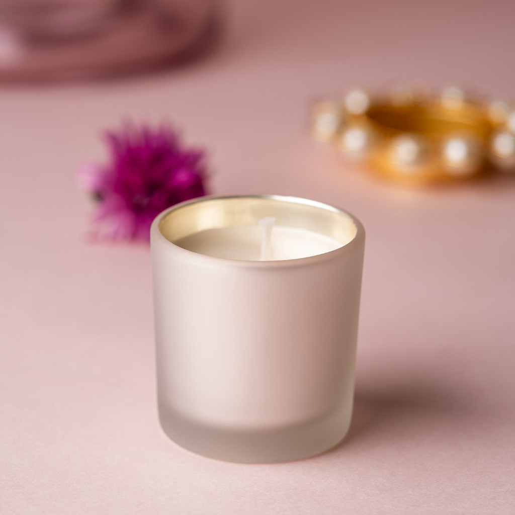 Silver Metallic Jar Scented Candle